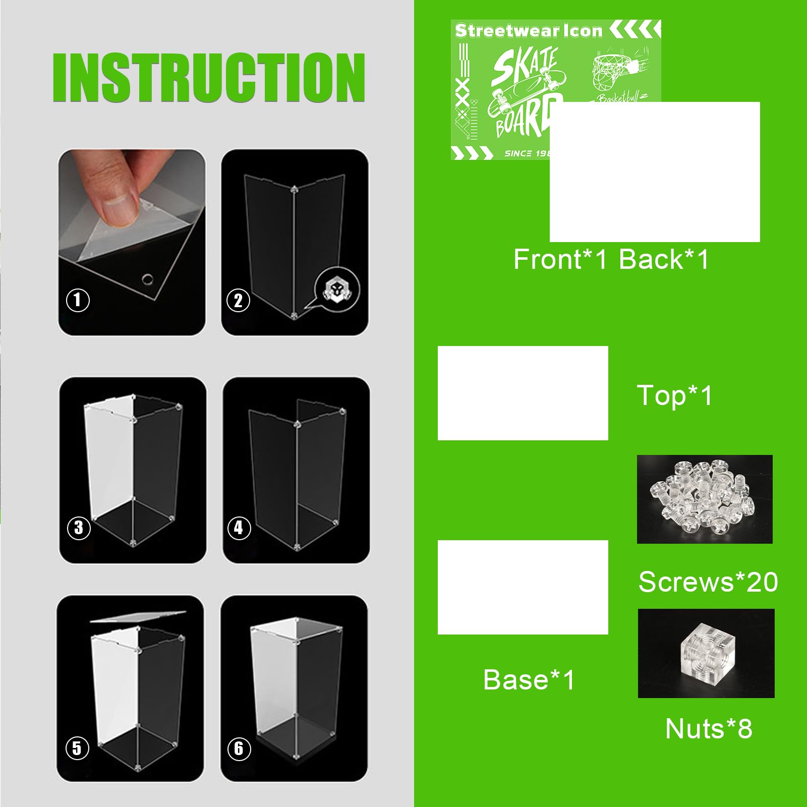 Amazon.com: NAOCARD Acrylic Display Case Compatible with Lego Set