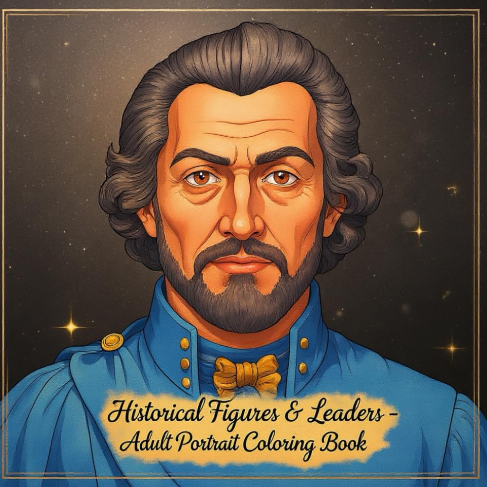 Historical Figures & Leaders: Adult Portrait Coloring Book (Portraits of Life – A Coloring Journey Through Faces, Styles & Stories)