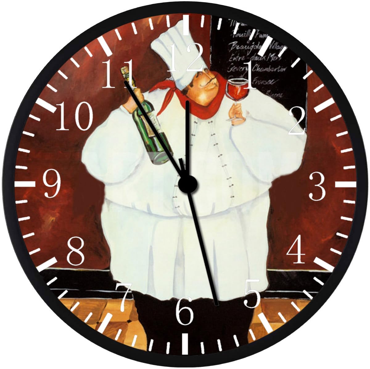 Horloge cuisine Fat Chef idée cadeau originale crémaillère