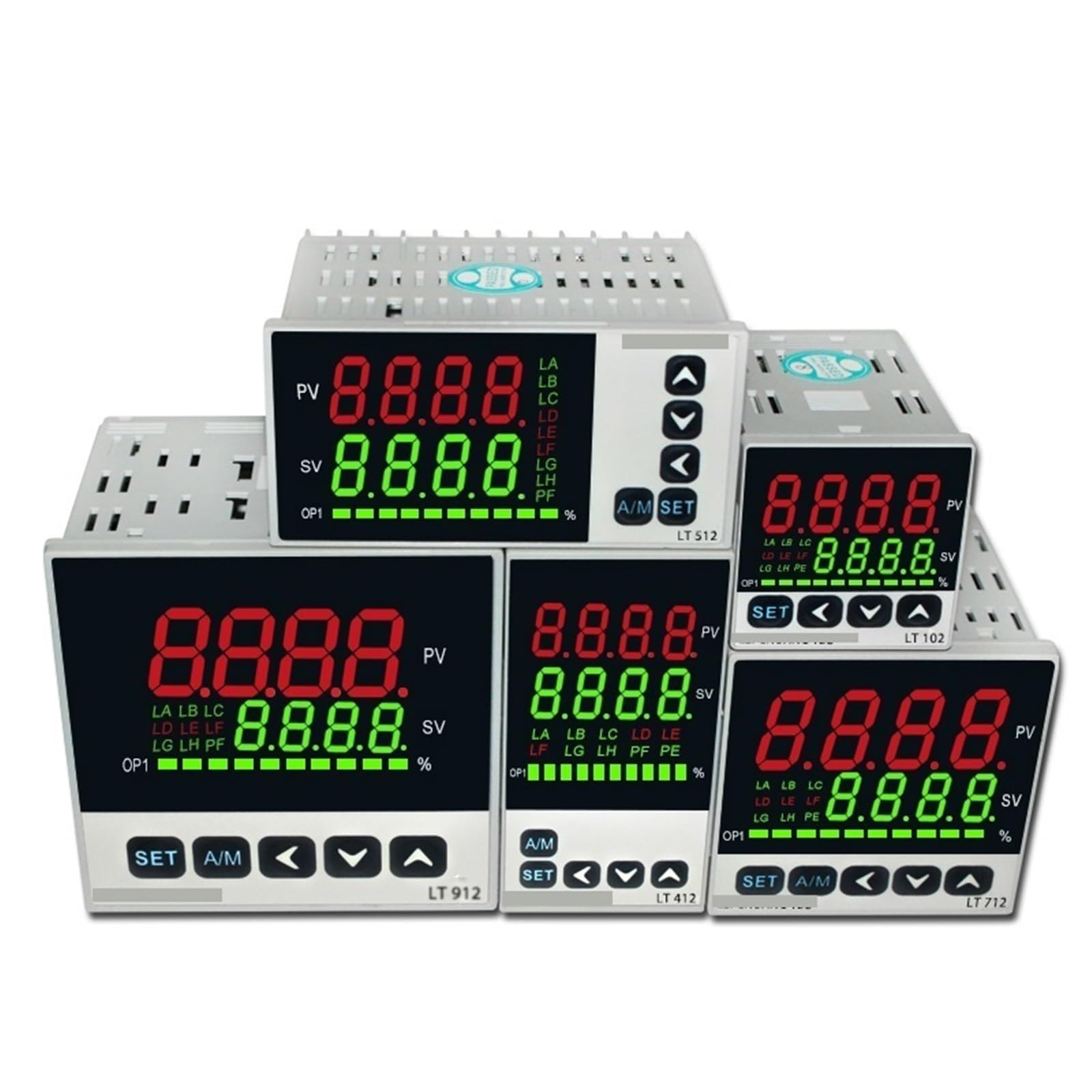 Controlador de Temperatura PID, Entrada TC/RTD, 4-20MA, 0-10V, Salida de relé SSR, regulador PID, termómetro Digital LED 96 * 96 LT912(0-10V out 2Alarms)