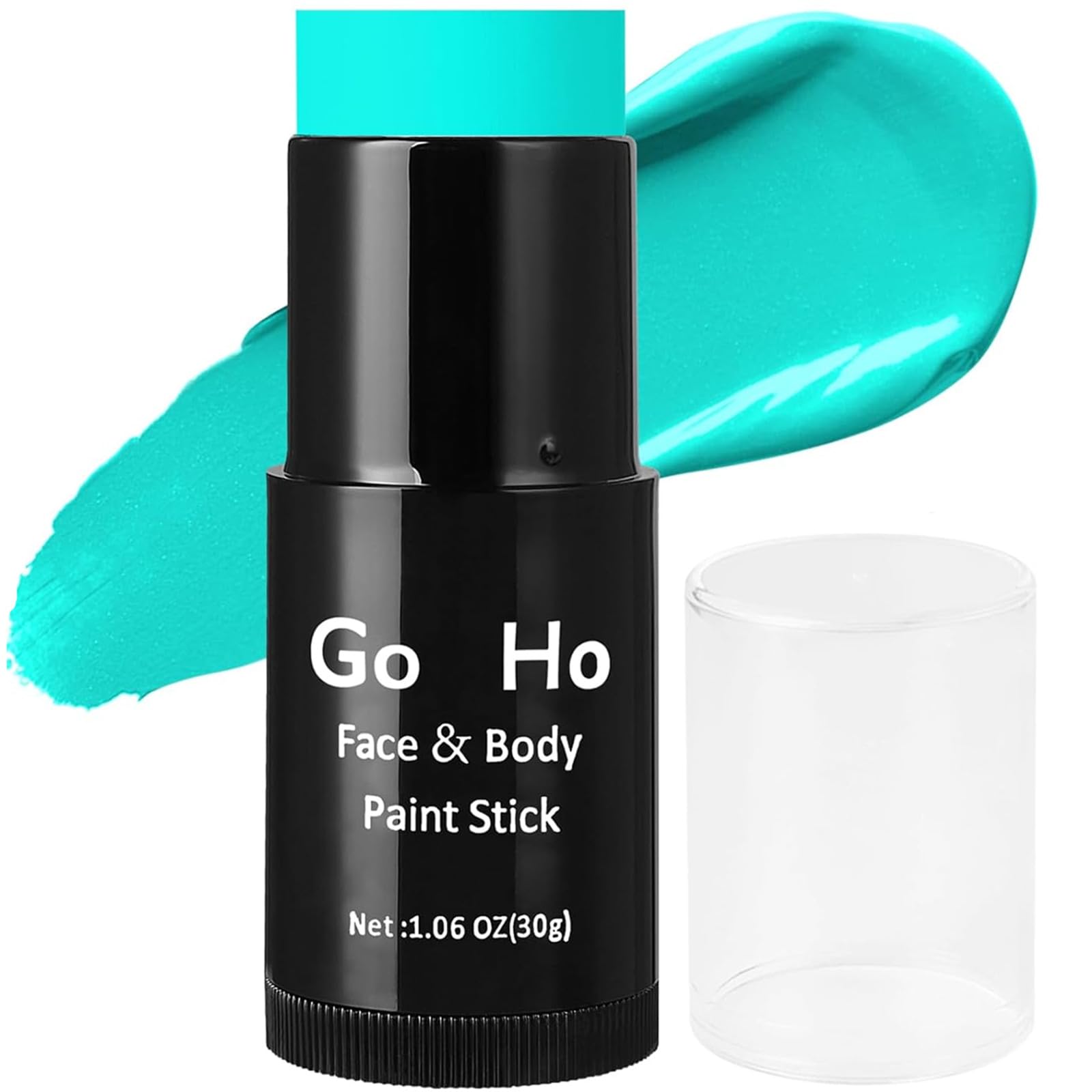 Face Paint Stick Full Coverage Waterproof Teal Oil Based 1.06 oz Matte Creamy Smooth Blending Halloween Costumes Cosplay SFX Makeup