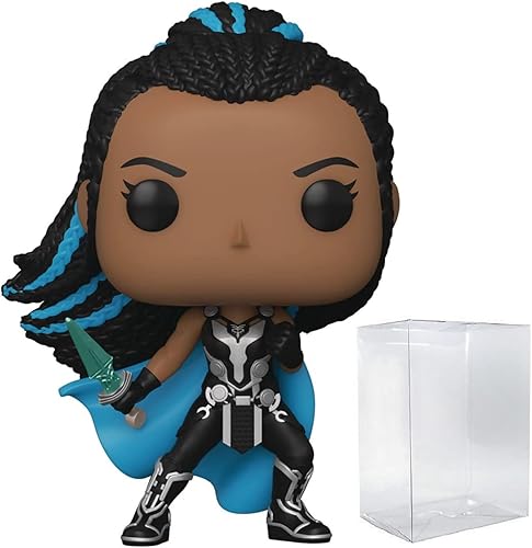 POP Thor Love and Thunder - Valkyrie Funko Pop! Figura de vinilo con funda protectora compatible con caja emergente, multicolor, 3.75 pulgadas