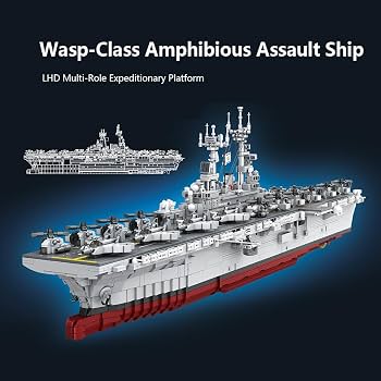 Amazon.co.jp: MISINI M7024スズメバチ類の両生類攻撃艦積み木セット