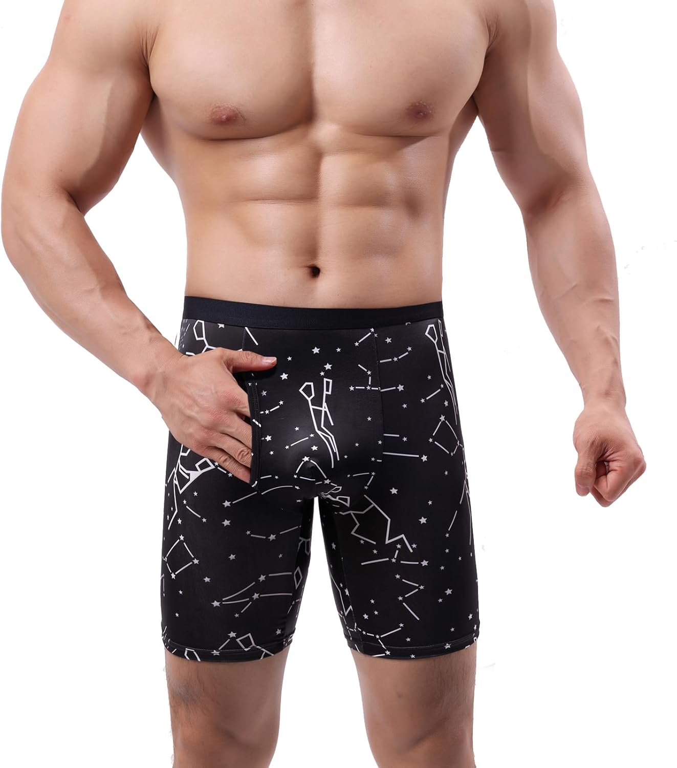 Evankin Mens Valentines Boxer Briefs, Funny Novelty Underwear, Long Leg Breathable Trunks Lingerie Underpants Shorts - Image 2