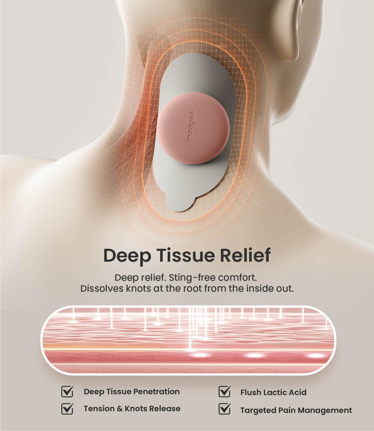 MOOYEE TENS Unit - Wireless Muscle Stimulator -5