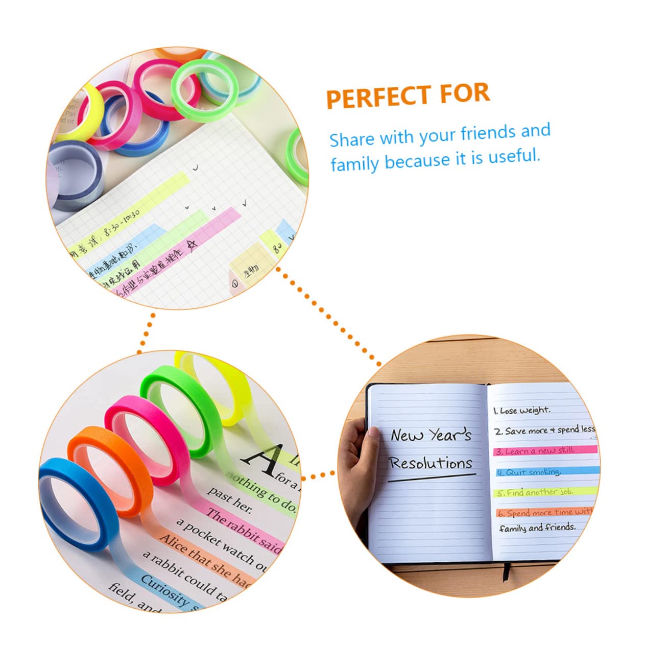 SEWACC 80 Rollen Wasserfester Index-aufkleber Abnehmbare Textmarker Transparentes Highlighter-tape Transparenter Markierungsaufkleber Wasserdichtes Klebeband Farbmarker Das Haustier