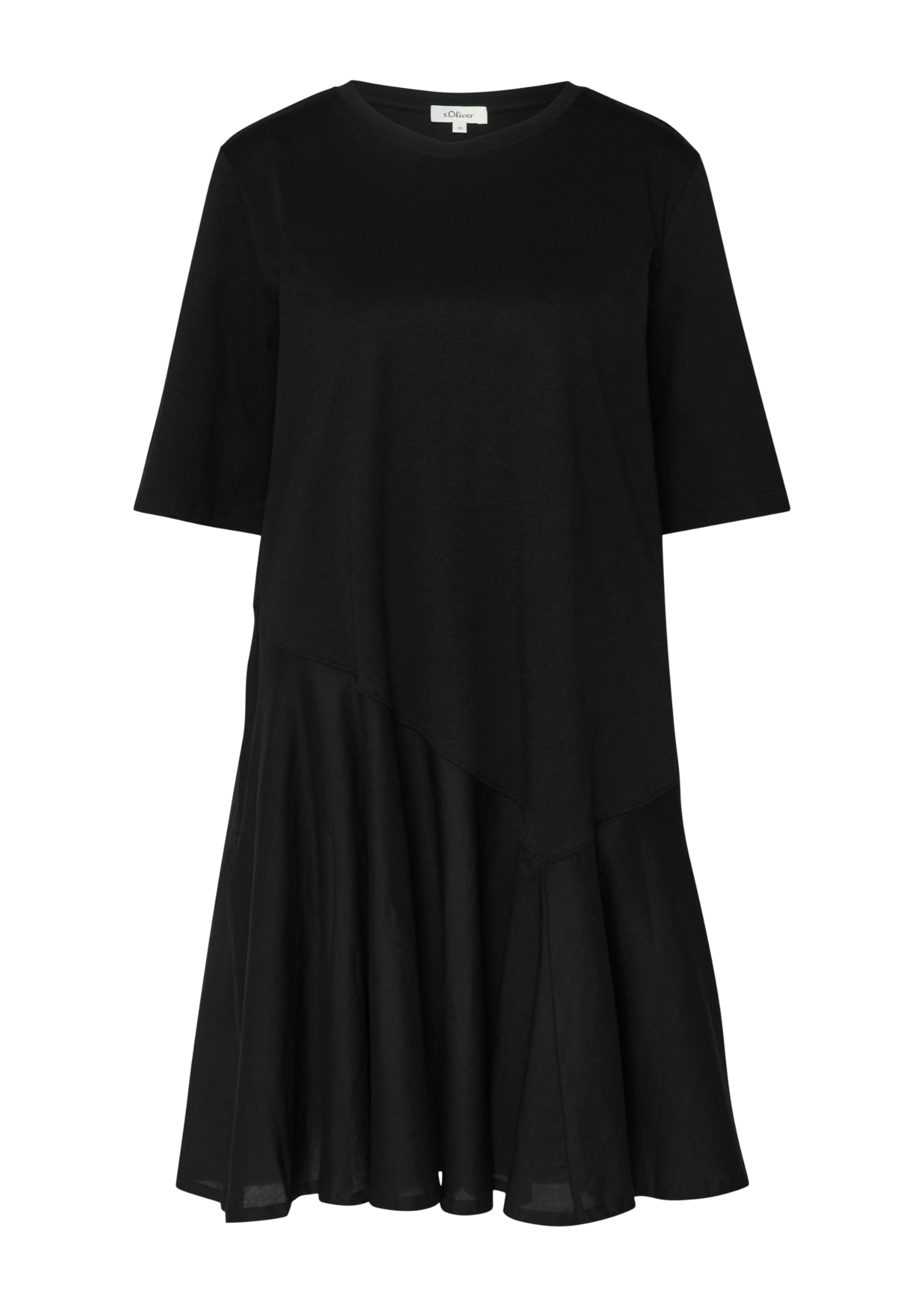 s.Oliver Fabricmix-Kleid mit asymmetrischer Naht