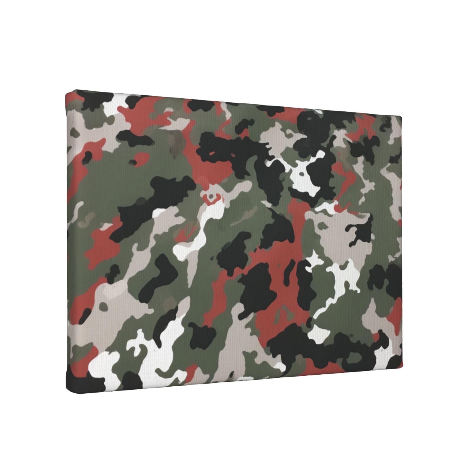 YKLJG Camouflage Printed Wall Art Canvas Painting 30x20 CM Wooden Framed Picture Painting Artwork Prints for Bedroom Kitchen Home Office Decor