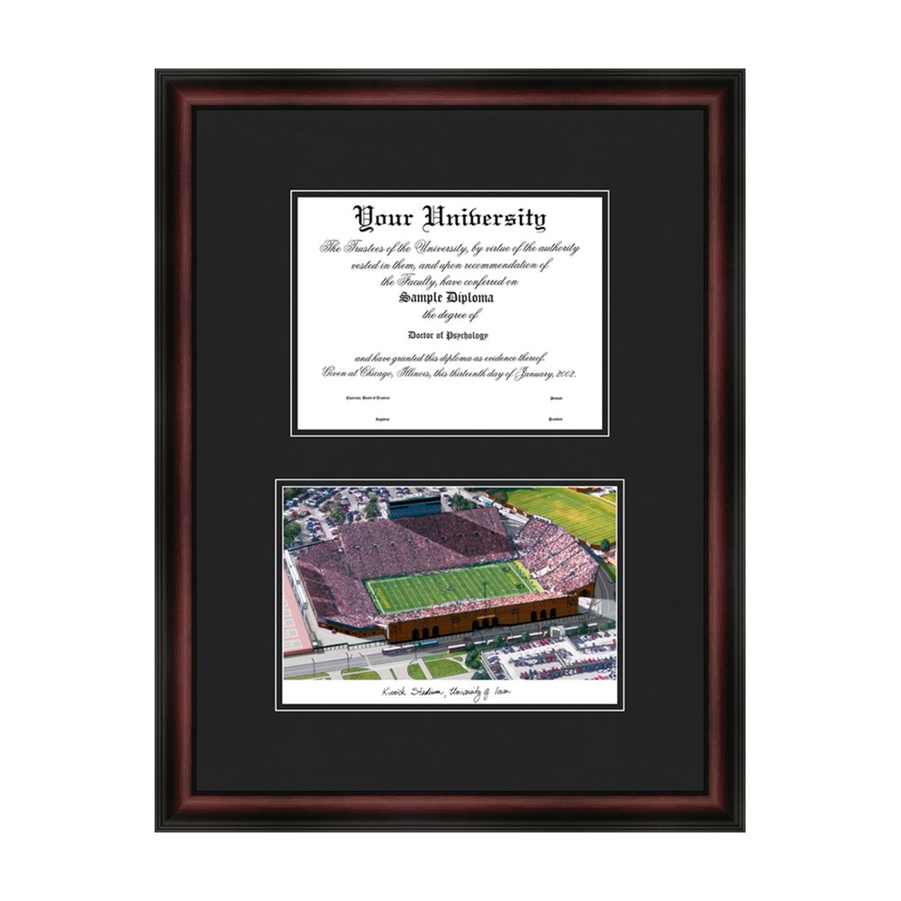 Campus Images NCAA University of Iowa Kinnick Stadium Diplomate Frame
