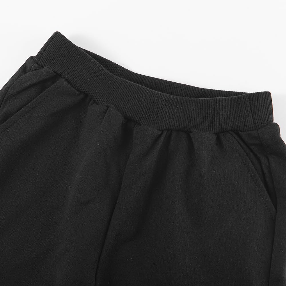 Ninja Kidz - Tuta con cappuccio per bambini, a maniche lunghe, set da 2 pezzi, abbigliamento sportivo, 2-13 anni