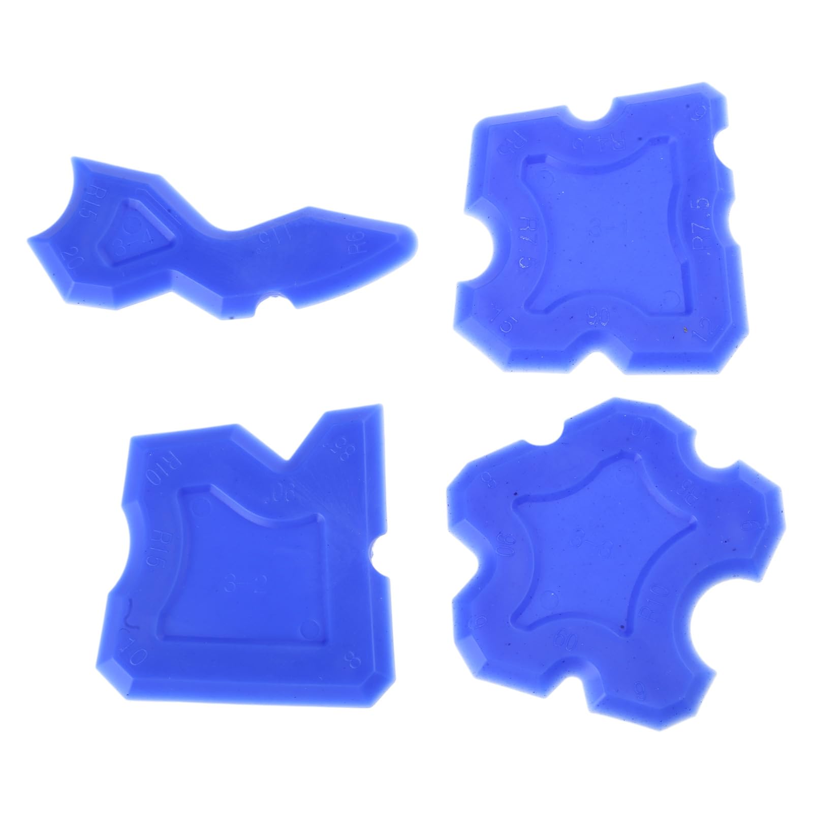 Newft Blue Squeegee Set Of Sealant Scraper Grout Caulking Tool For Household Sealants Fillers Pen Shaped Scraper For Kitchen Bathroom Floor Sink Makeup