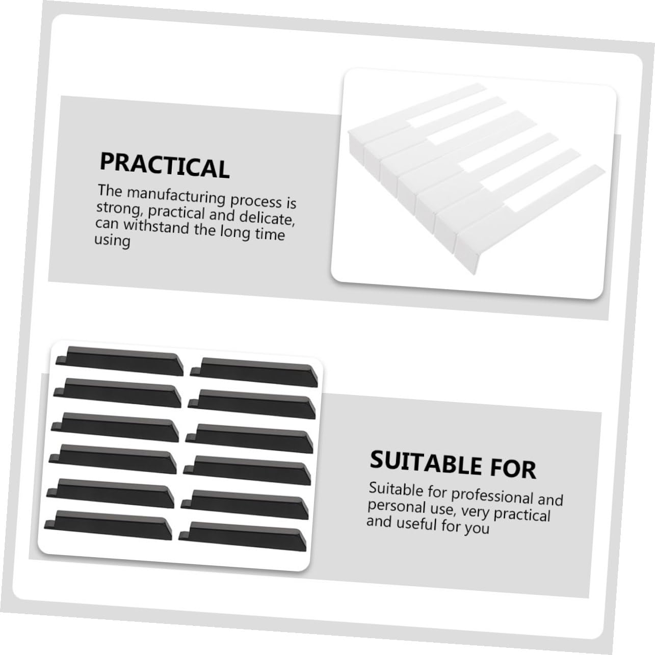 Cabilock Kit Profesional de 88 Piezas de Cubiertas Acrílicas para Teclas Claras de Piano Herramientas para Reparación y Reemplazo de Teclados, Adecuado para Mantenimiento Musical