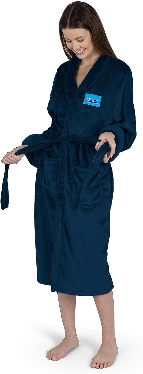 Northwest NASCAR Silk Touch Bathrobe, Officially Licensed Fan Robe, Ultra-Soft Plush Polyester Lounge Wear, Unisex