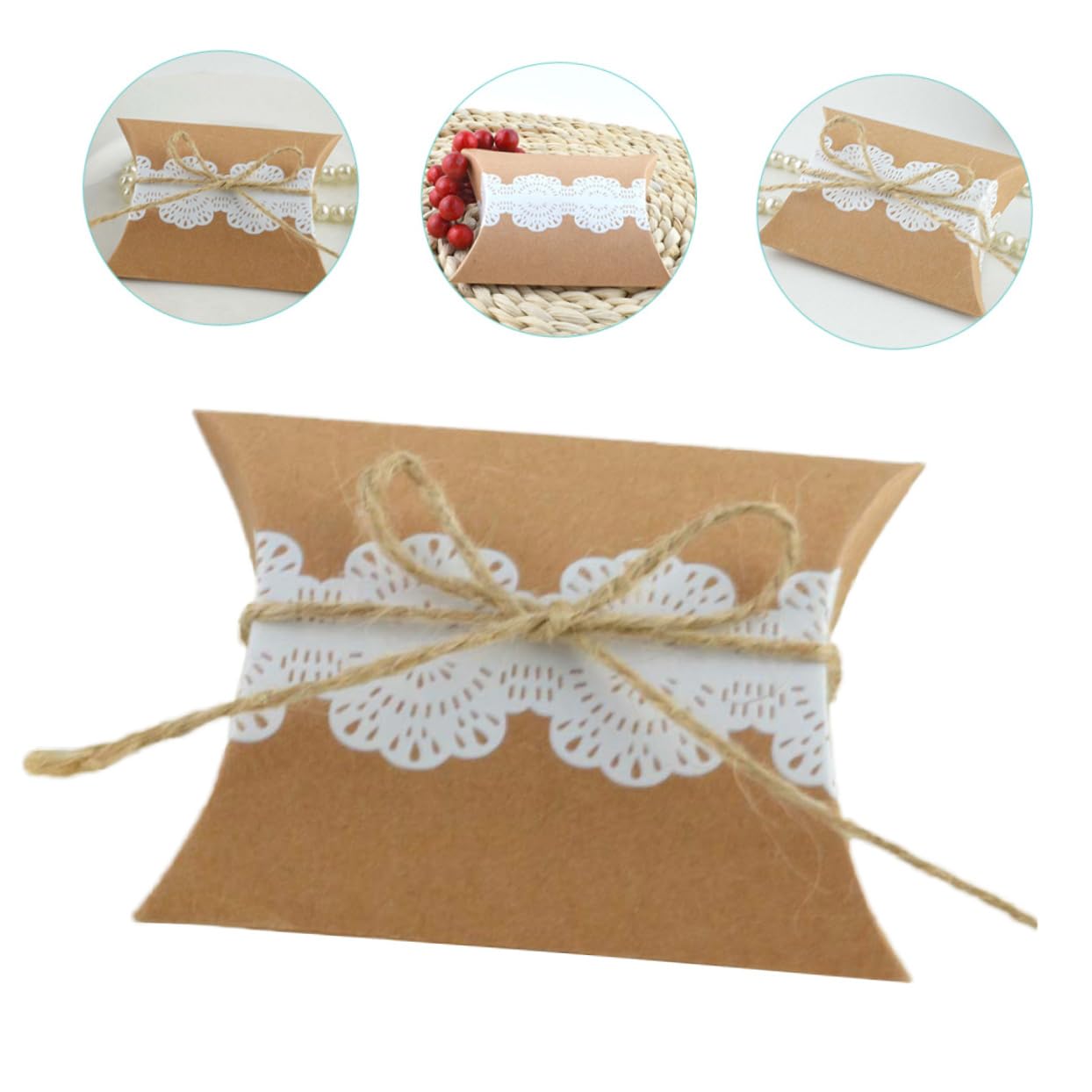 Healeved 100pièces Boîtes à Dragées Pour Mariage Invités Contenant Bonbons Et Chocolats