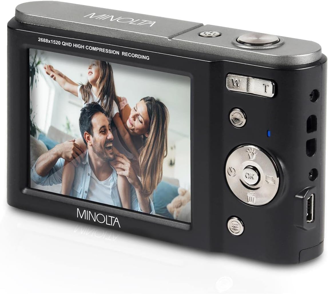 Amazon.com : Minolta MND20 44 MP / 2.7K Quad HD Digital Camera