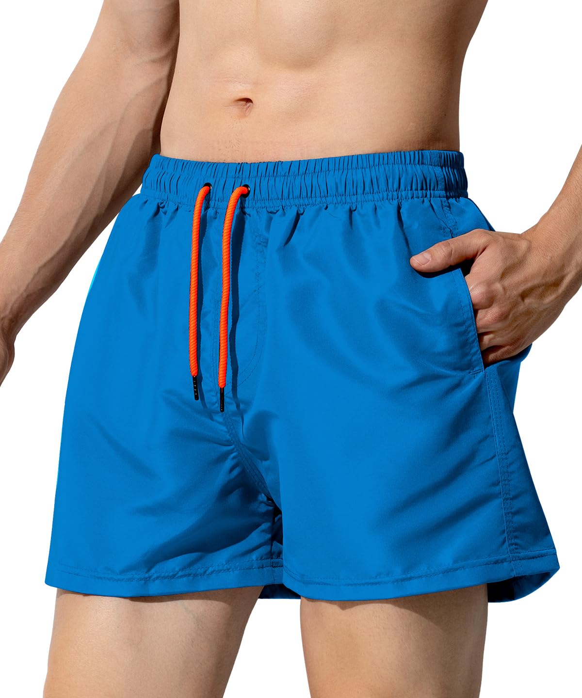 Arjen Kroos Badeshorts Herren Schnelltrocknend Badehose Männer Atmungsaktiv Strandshorts mit Mesh-Futter, Taschen und Tunnelzug für Pool, Strand, Sport