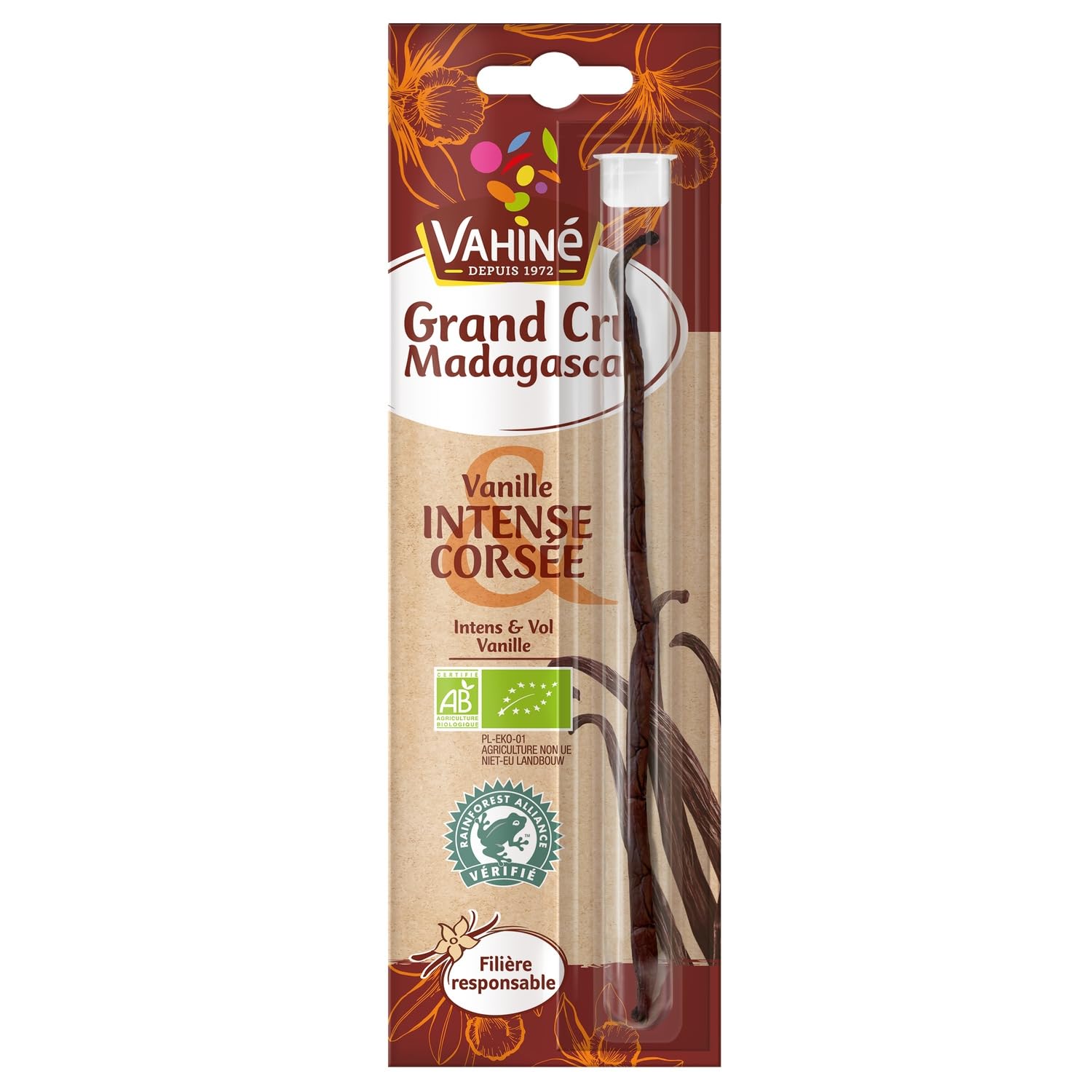 Gousse de vanille intense/corsée VAHINE - la gousse Lot De 3 - Par Lot