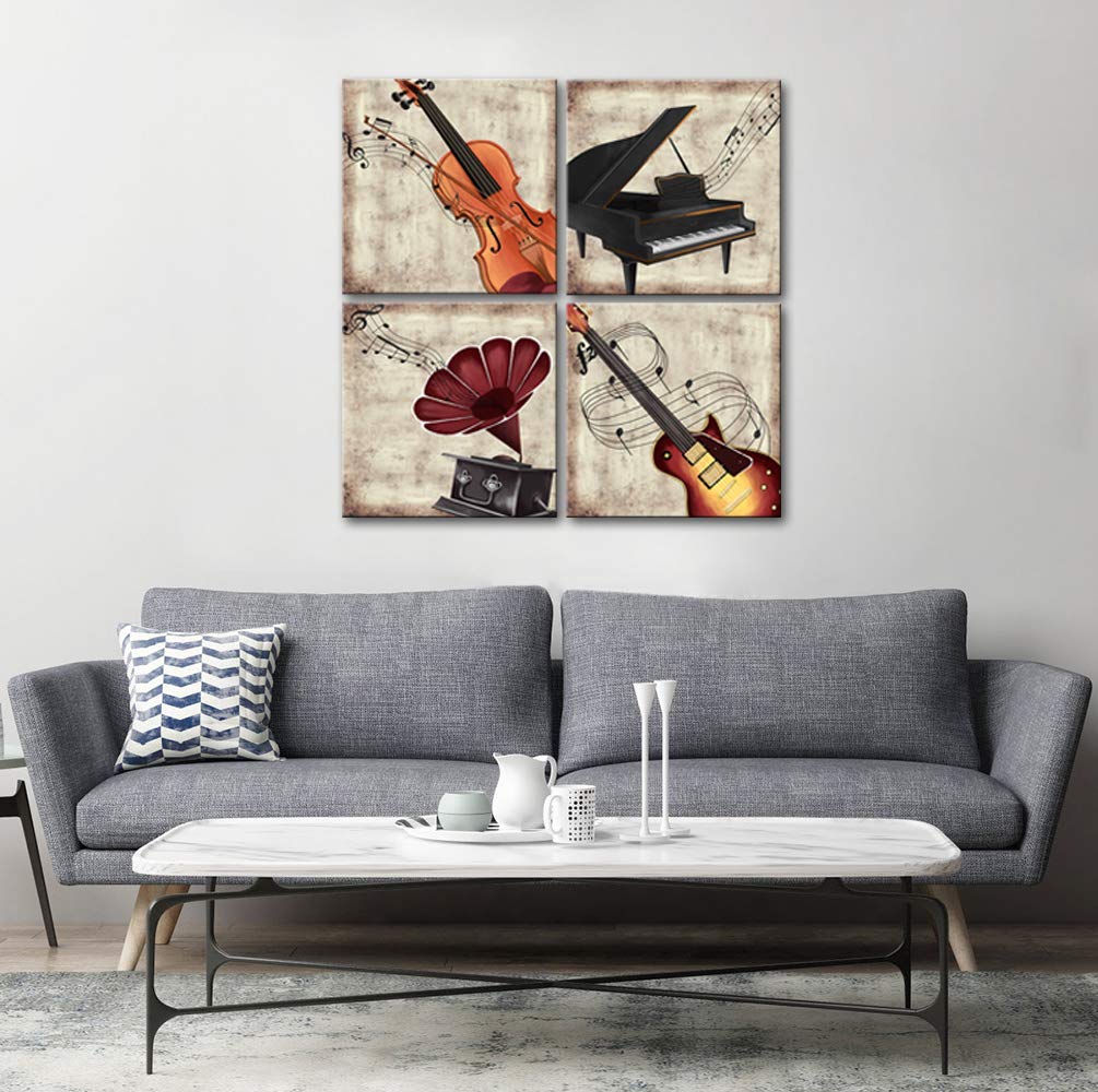Amazon.com: LoveHouse Vintage Music Wall Art Musical Instruments