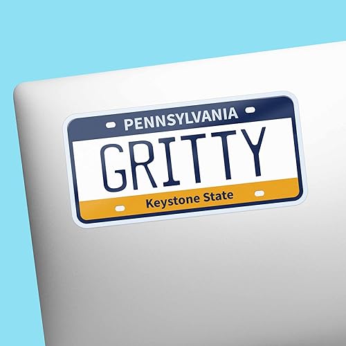 Miniatura 3 de Gritty Philadelphia Sticker, Philly Flyers Hockey Decals, Pennsylvania License Plate Bumper Sticker for Hydroflask