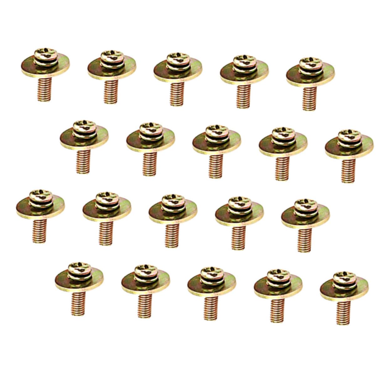 BESPORTBLE 20pcs Metal Snare Drum Mounting Screws Drum Lug Screws for Lugs Replacement