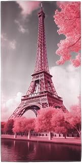 PPTHSNVB Landscape Eiffel Tower Towel for Bathroom,Ultra Soft Highly Absorbant Bath Towel 12"x24" Quick Drying Luxury Hand Towels Lightweight Face Towels Washcloths for Hotel, Shower,Yoga, SPA
