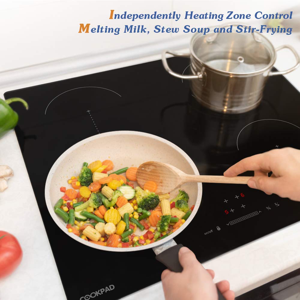 COOKPAD Induction Hob 4 Rings, Builtin electric hob 60cm induction