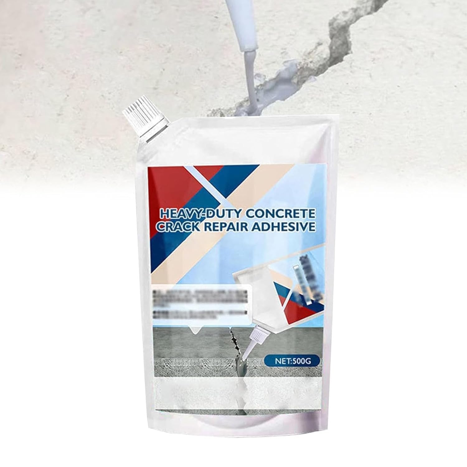 Heavy-Duty Concrete Crack Repair Adhesive,Concretes Sealer Outdoor Waterproof,Quick-Drying Waterproof Sealing Adhesive for Home Repairs,Construction Projects,And Renovations (Grey)