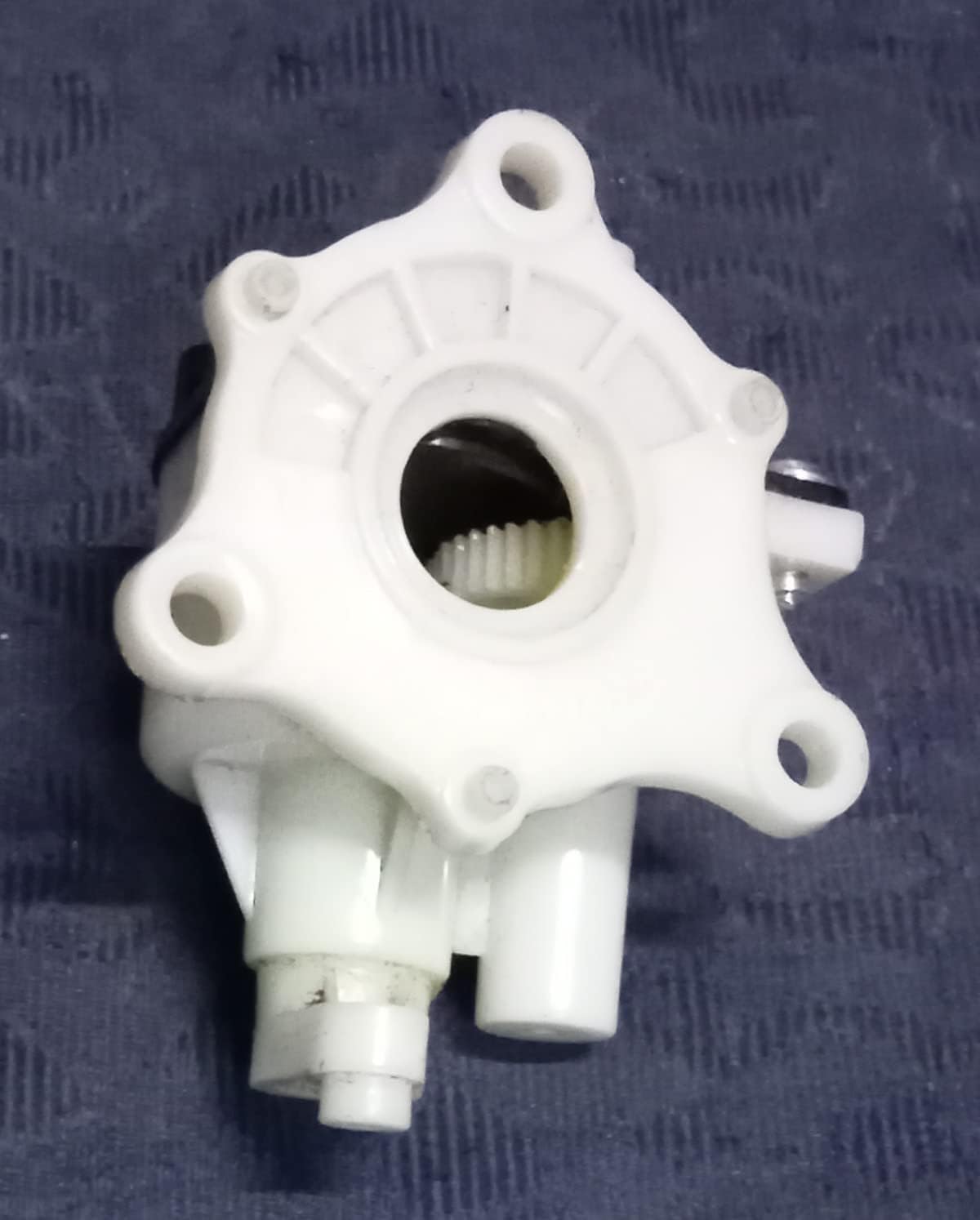 pmw - Fan (Round + No Wheel + No Clip) Gear Box Black White- Gear box almonardo(MS)