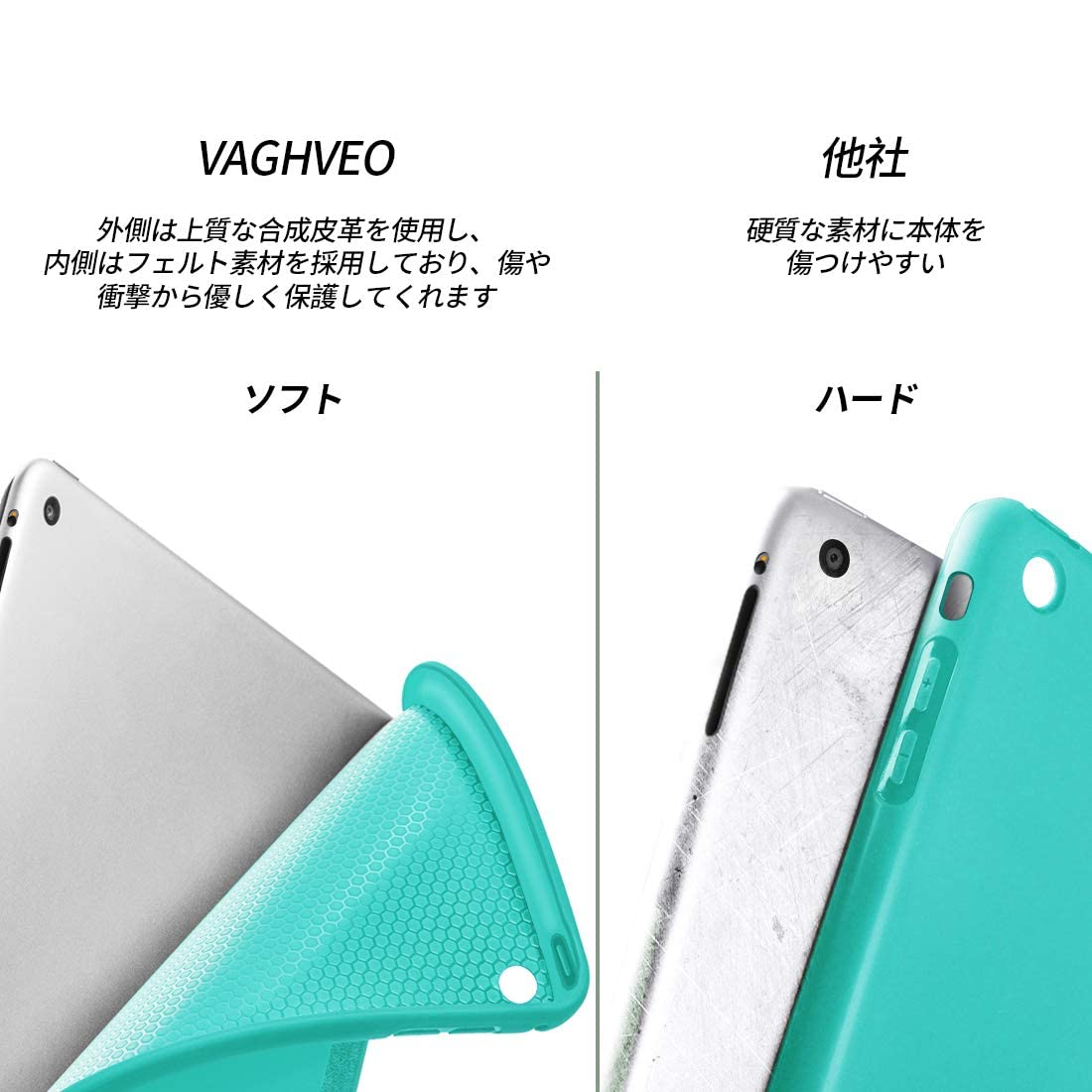Amazon.co.jp: VAGHVEO iPad 2/3/4 ケース 超薄型 超軽量 TPU ソフト 