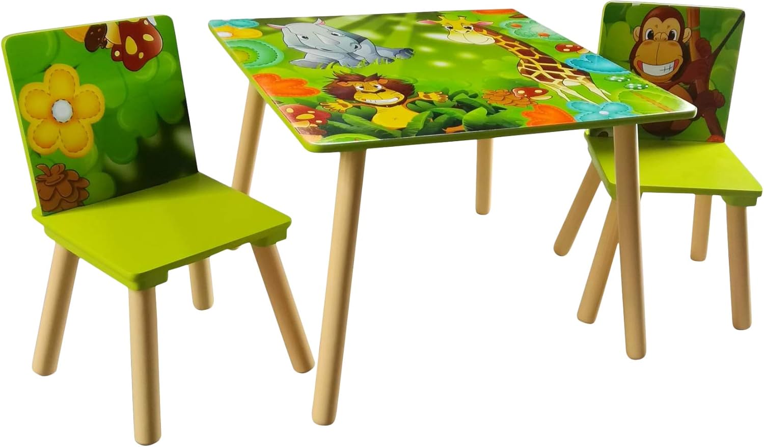 Childrens Furniture Jungle Table and Chairs Amazon.co.uk Home & Kitchen