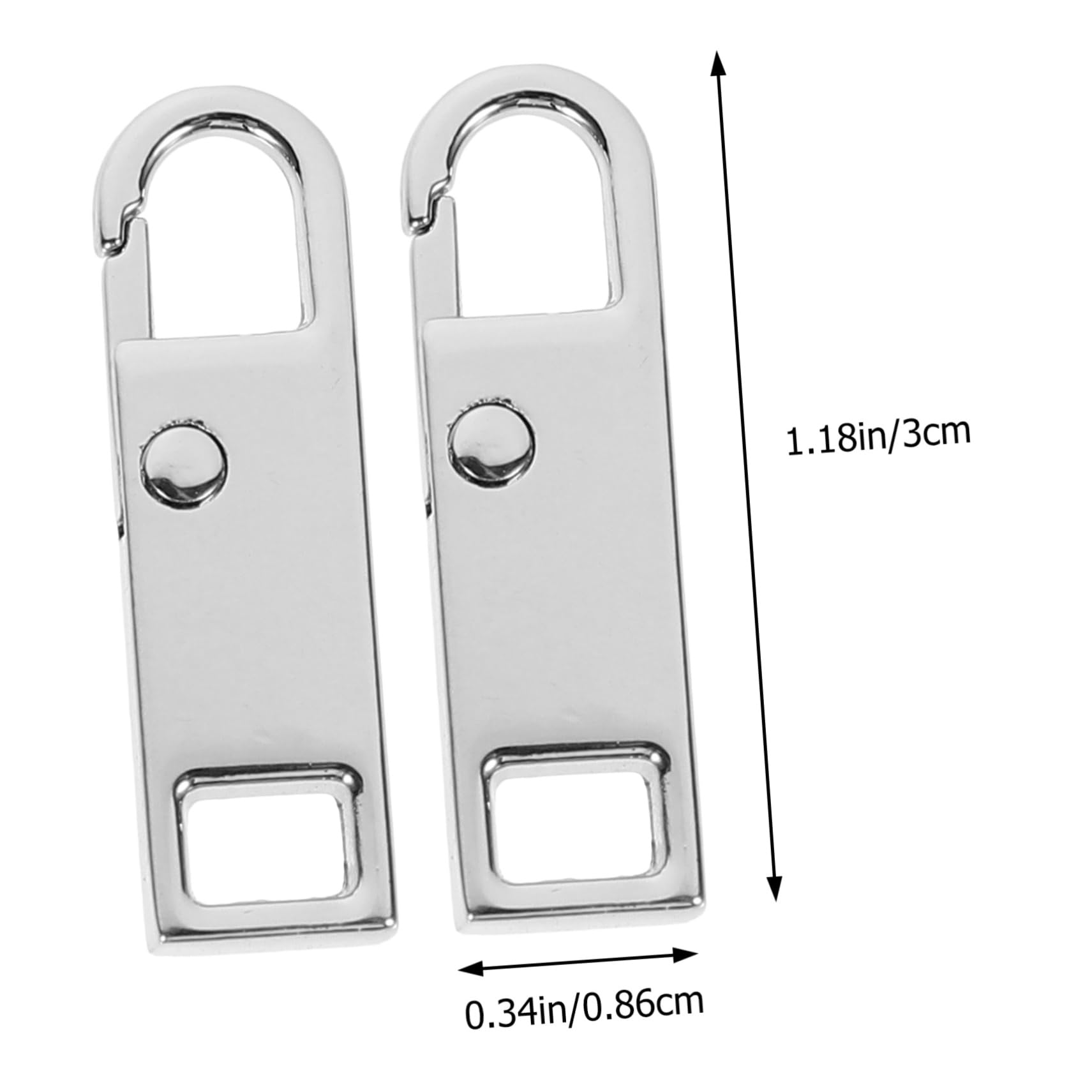 DOITOOL 5Pcs Zipper Pull Tab Durable Removable Accessories for Backpacks Luggage Jackets Zipper Fixers for Easy Replacement and Repair of Clothing and Gear