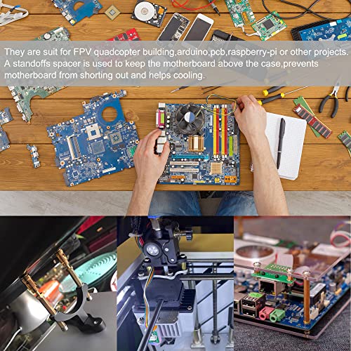 100Pcs M3X 12Mm Female Brass Thread Hex Standoff Spacer Screws Threaded Pillar Pcb Motherboard Assortment Kit For Diy Computer Build, Circuit Board #TOP3