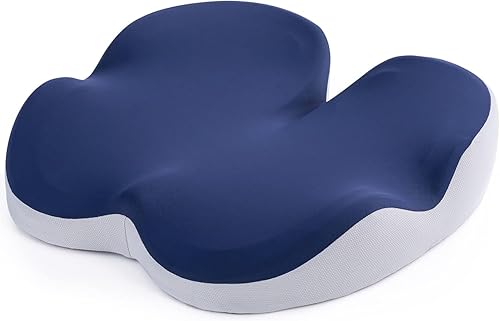 Almohada de dona para aliviar el dolor de coxis, cojín de asiento de espuma viscoelástica, cojines de silla para ancianos, cojines de coxis para