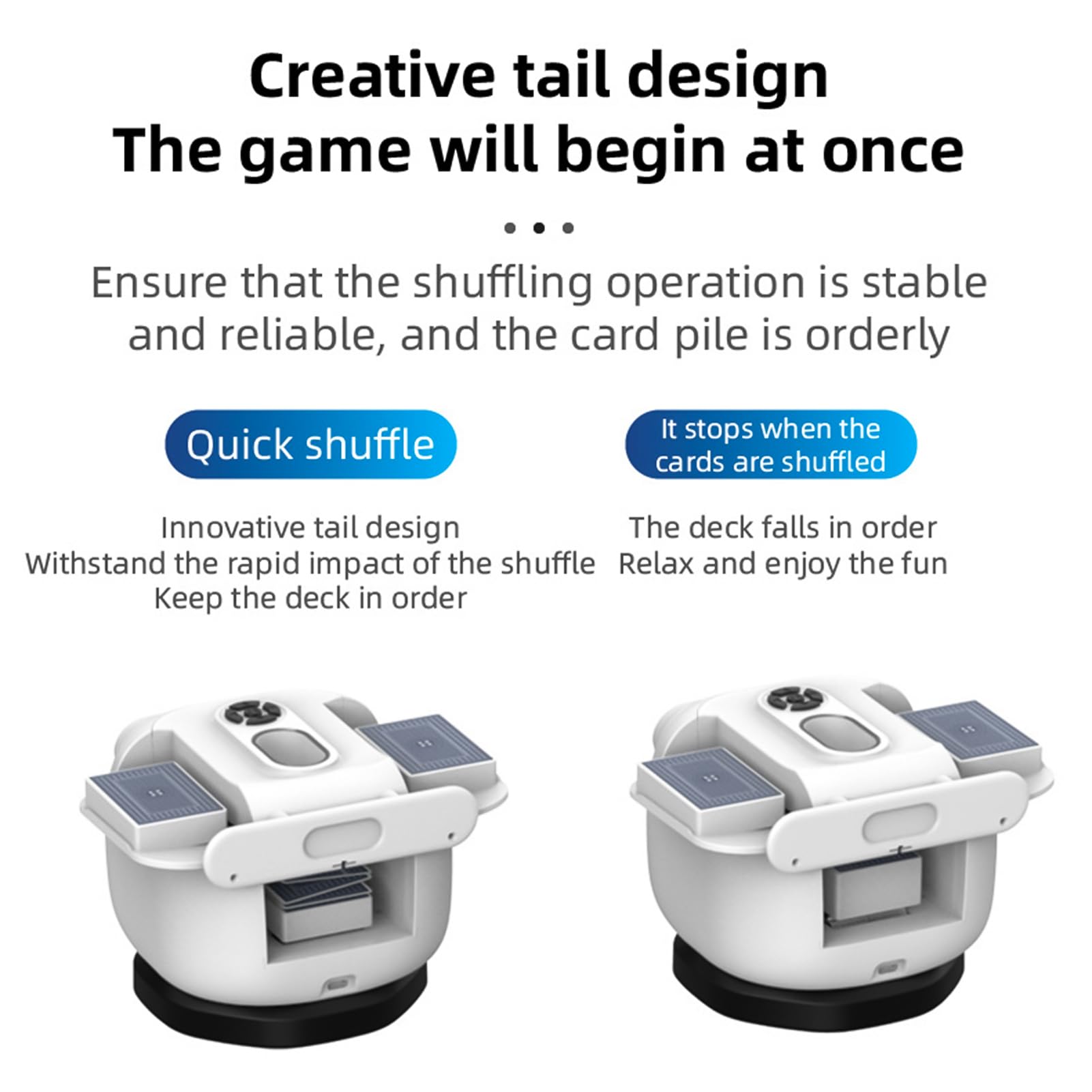 Mélangeur automatique de cartes et croupier avec rotation à 360 degrés