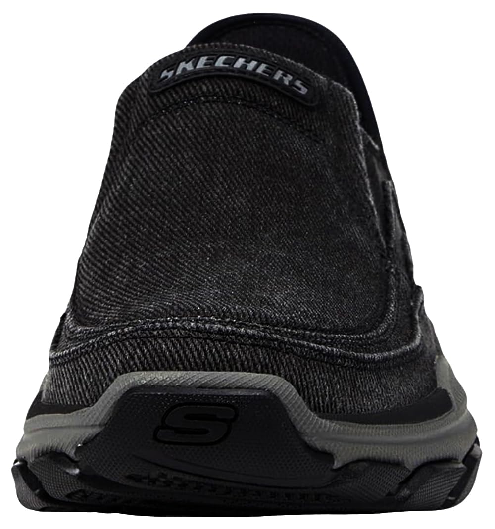 Skechers Men's Respected Holmgren Slip Ons- Taupe