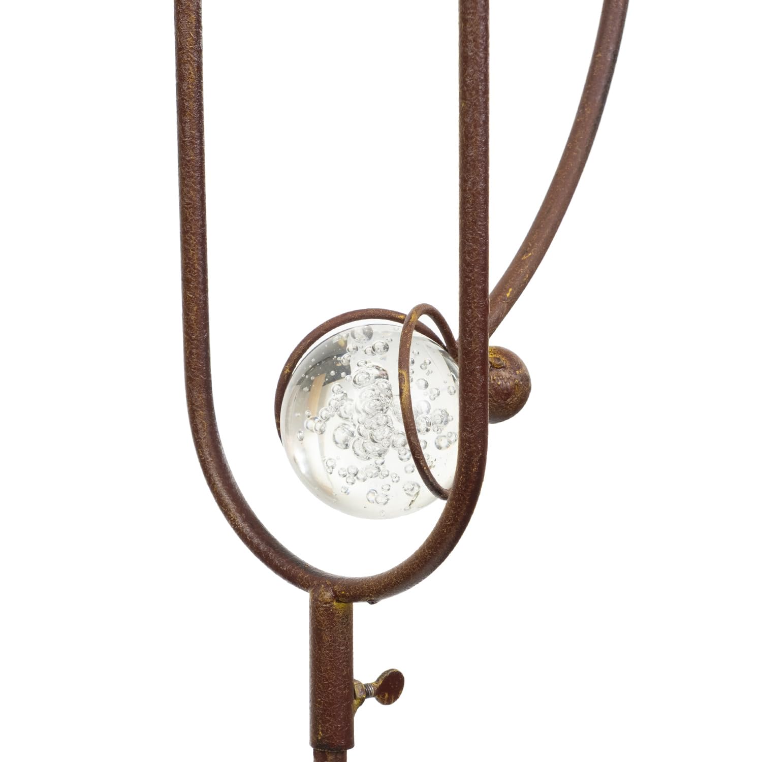 Piquet de jardin décoratif en métal - 150 cm de haut - 2 oiseaux amusants avec cylindre et lunettes sur cadre pendulaire - Résistant aux intempéries - Figurine de décoration de jardin mobile avec
