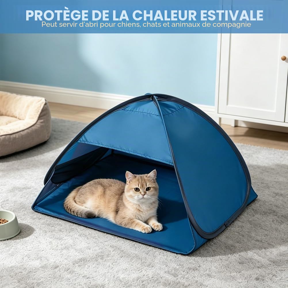 Mini tente de tête, tente de plage Pop Up, appuie-tête avec sac de rangement, protection solaire de voyage, petite tente de plage pour chien, tente instantanée automatique pour extérieur, plage