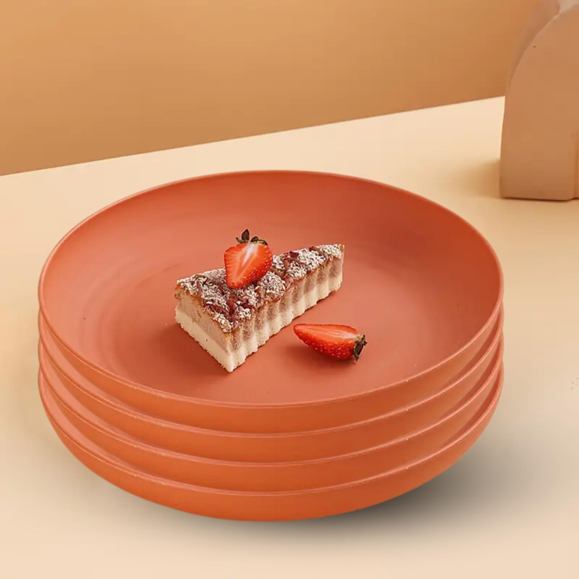 Wheat Straw Dinner Plates - Eco-Friendly & Durable -11