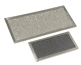 Microwave Grease & Charcoal Filter Set Compatible with Samsung Model Numbers ME21H706MQS, ME21H706MQS/AA, ME21H706MQS/AC