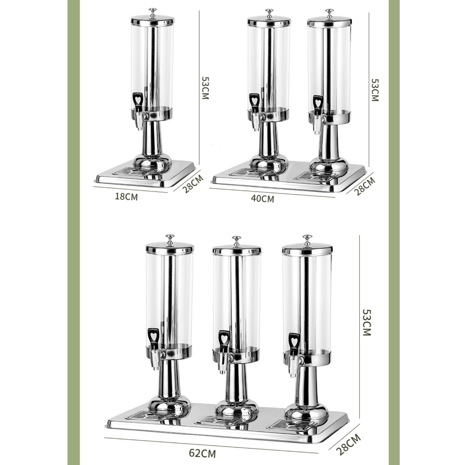 Getränkespender mit Ständer. All-in-One-Getränkespender for den gewerblichen Gebrauch mit Eiskern und Abtropfschalen aus Edelstahl getränke spender(3L)