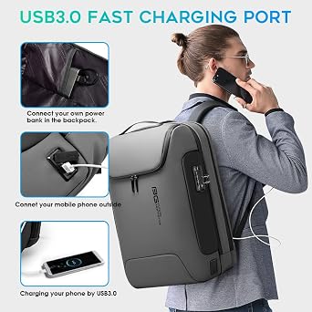 BANGE Laptop Backpack,Business Backpack for Men and Women