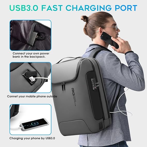 BANGE Laptop Backpack,Business Backpack for Men and Women