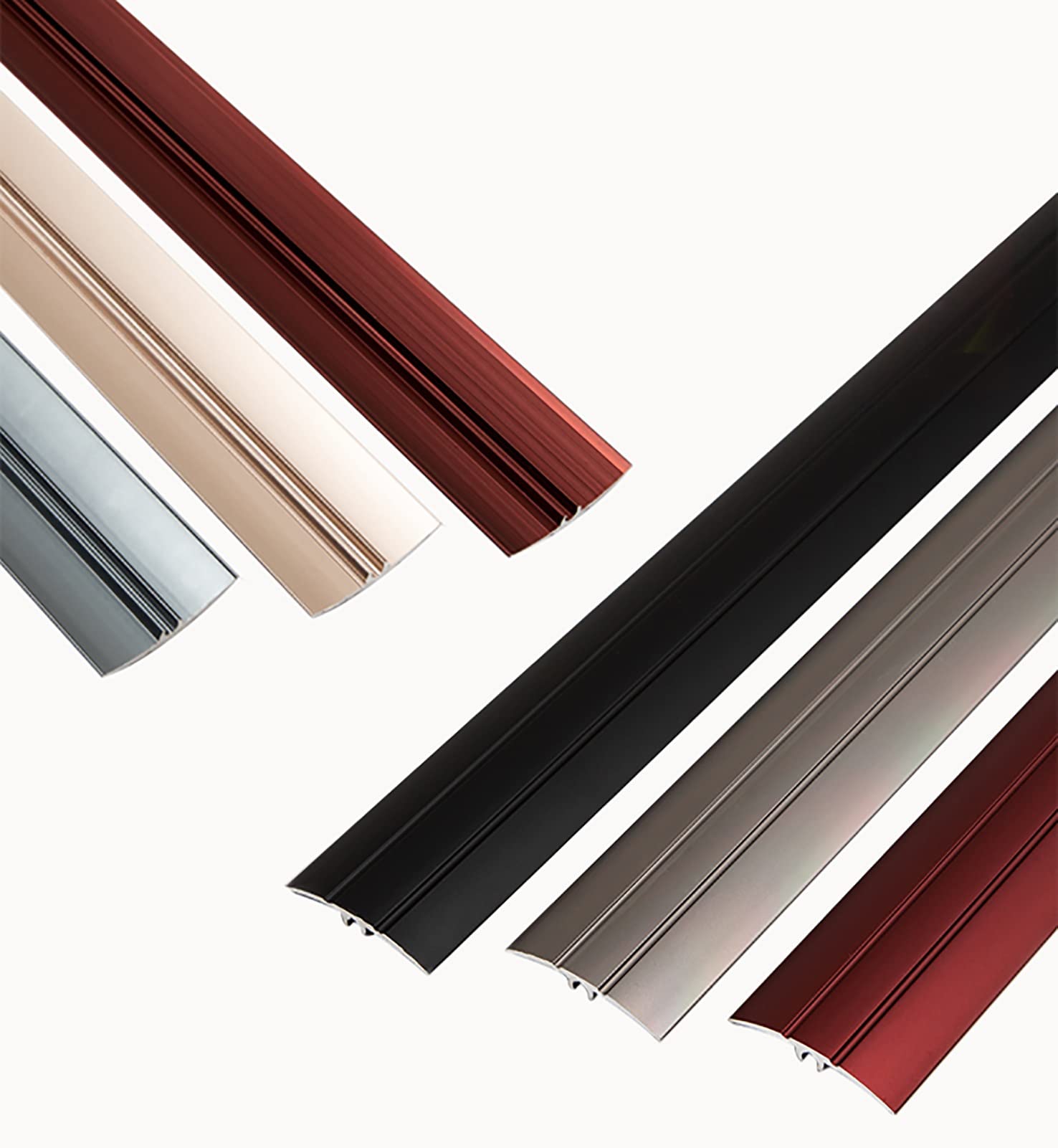 Listwa przejściowa o szerokości 4 cm z rowkiem, listwy progowe ze stopu aluminium w kształcie łuku, listwa progowa do drzwi wejściowych do pokoju, listwa wykończeniowa z drewna do płytek, długość 90 c