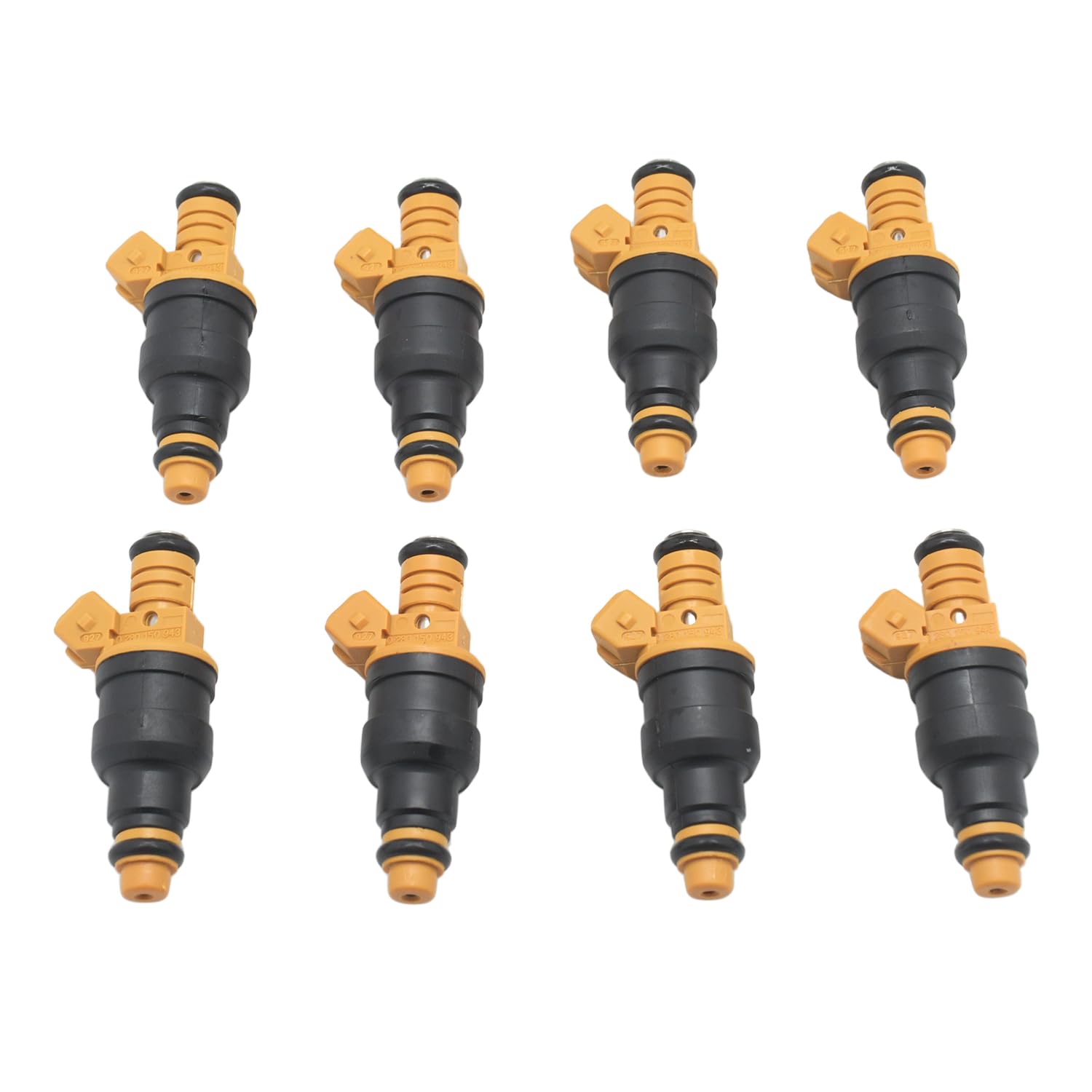 Celliparts Yellow 8Pcs Fuel Injector Compatible With Ford Lincoln Mercury Mustang Expedition F150 F250 F350 E150 E250 E350 4.6L 5.0L 5.4L 5.8L 0280150943 0280150939 0280150909 280150943