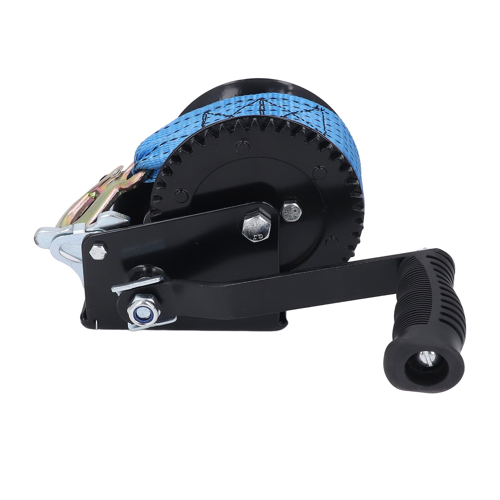 Generic Cabrestante Manual Cabrestante de Manivela Ergonómico de 1200 Libras con Correa de 26 Pies para Levantar y Tirar Cargas Pesadas Al Aire Libre