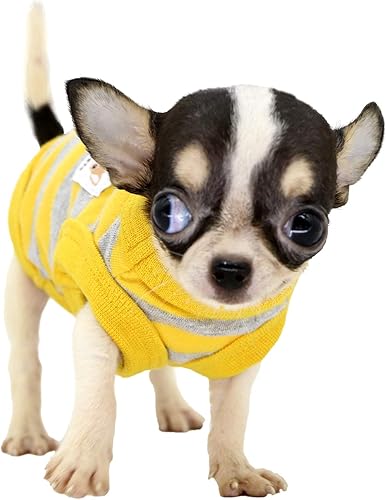 Miniatura 2 de Lophipets camisas para perros pequeños 100% algodón a rayas para cachorros perros Chihuahua