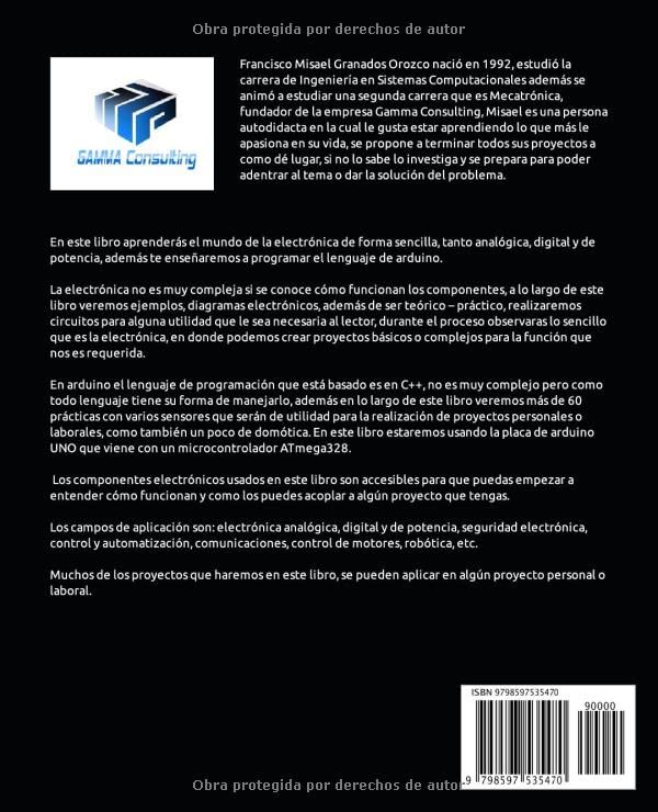 Miniatura 2 de Electronica básica y Arduino UNO Más de 90 practicas (Spanish Edition)