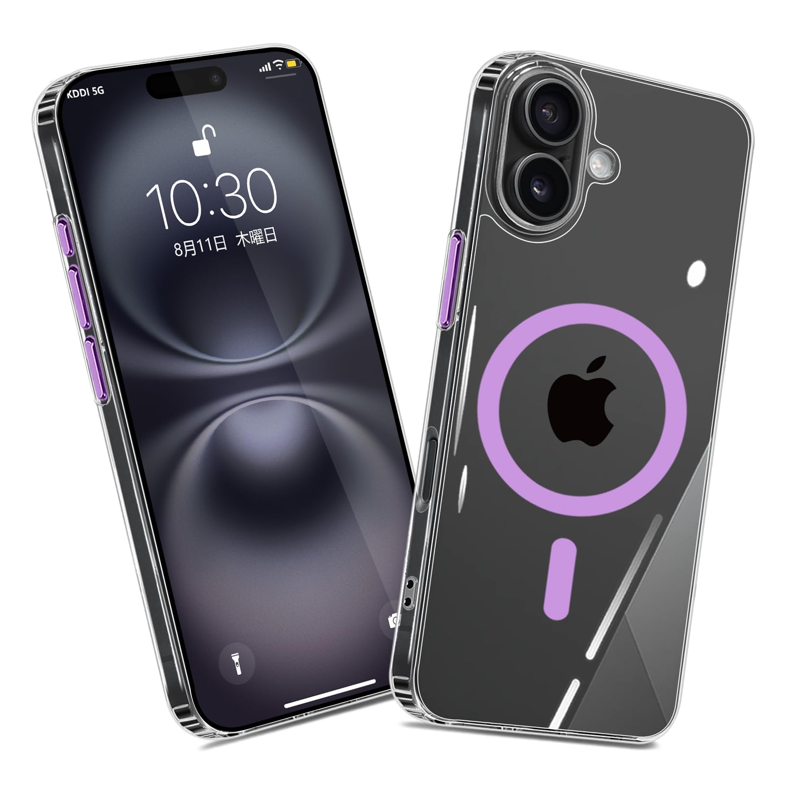 for iPhone 16 Case Compatible with Magnetic Four Corner Anti-Fall airbags Transparent Resists Yellowing Shockproof Anti-Scratch Thin Cover