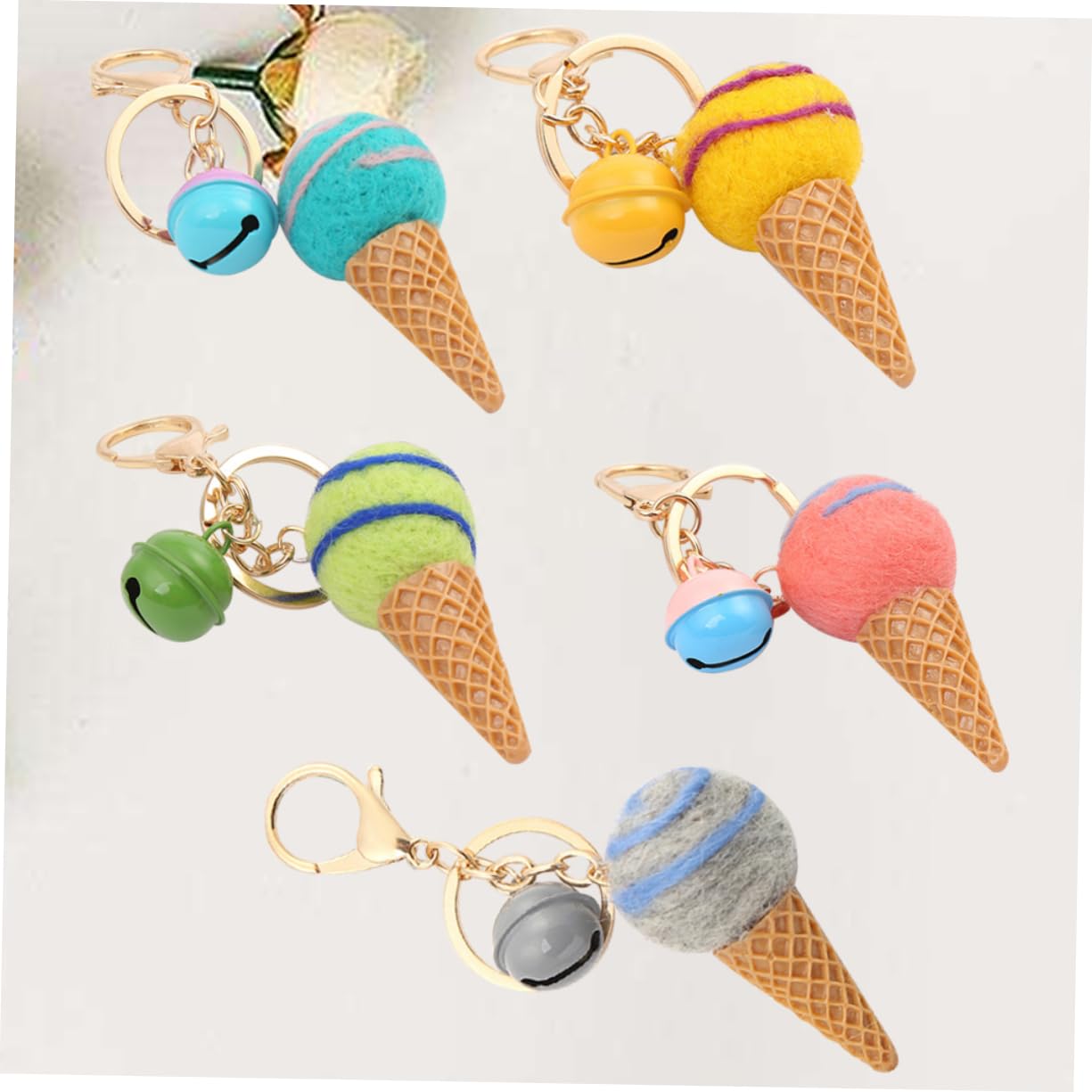 FRCOLOR Eis Schlüsselanhänger Schlüsselbund Autoschlüsselkette Hängend Mädchen Schlüsselanhänger Eis-schlüsselanhänger Entzückender Schlüsselanhänger Zufällige Farbe