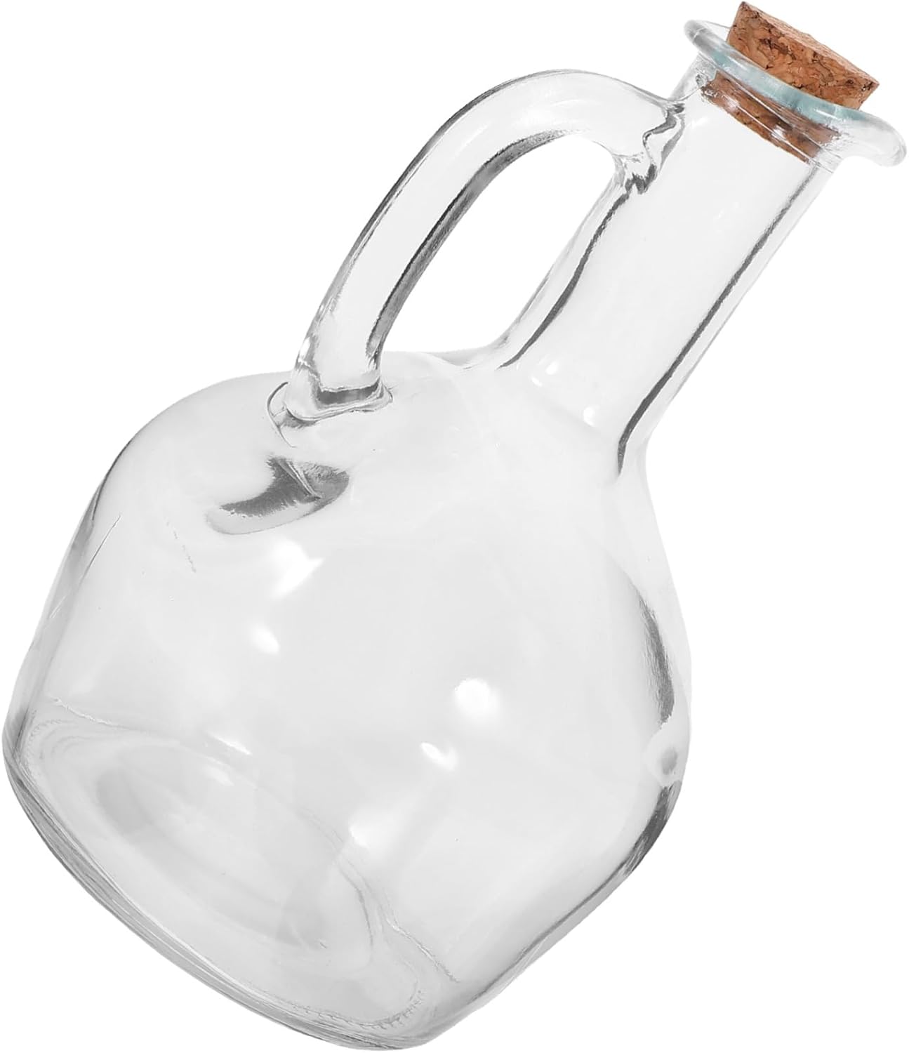 Kitchen Oil Dispenser Glass Bottle Vinegar and Soy Sauce Cruet Capacity Handle for Cooking and Bbq Multi-functional Storage Container